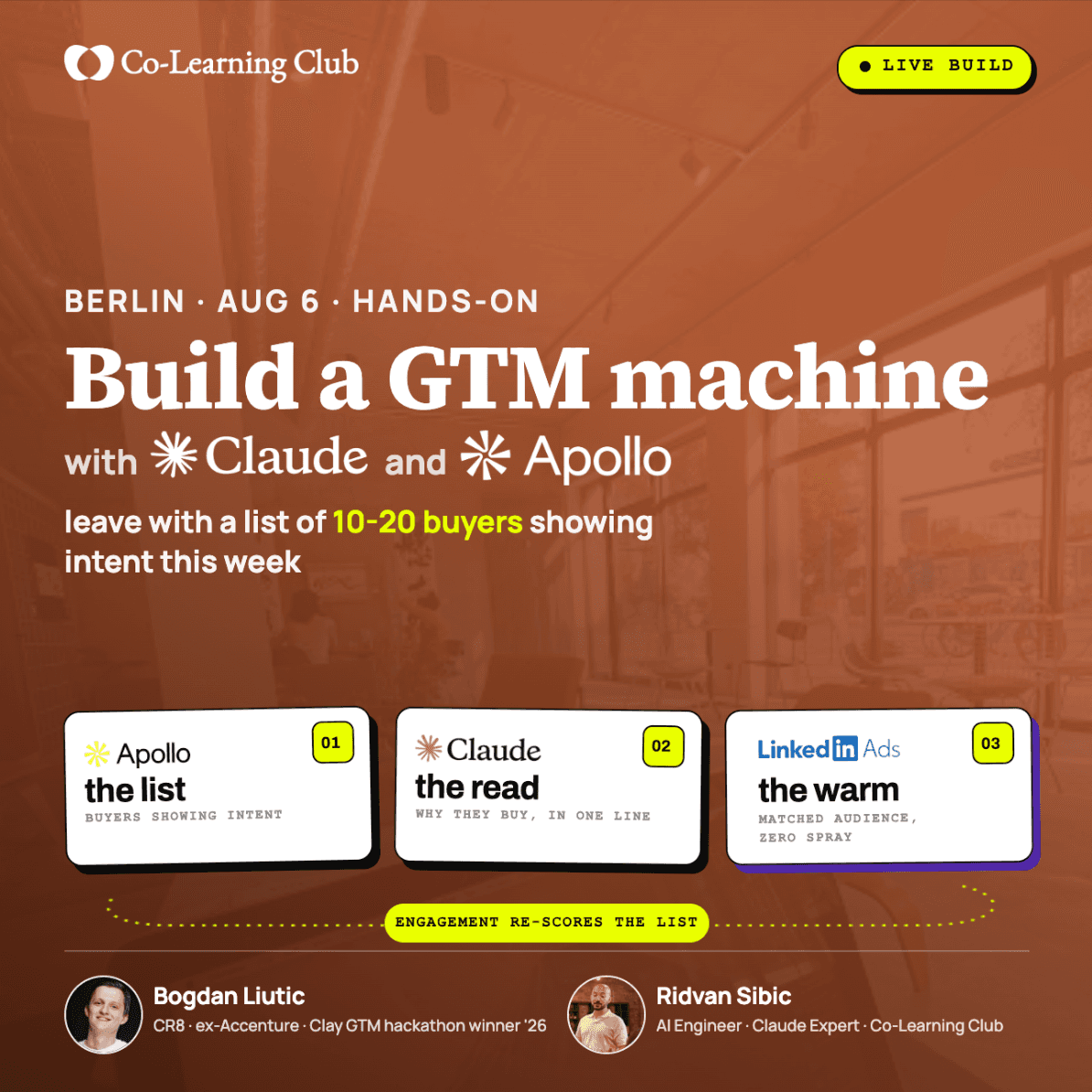 Build a GTM machine, live: Claude + Apollo