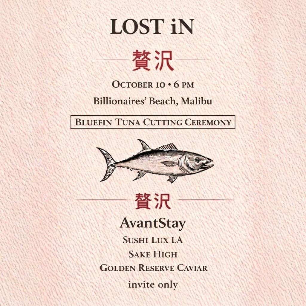 LOST iN Supper Club Reserve: Live Bluefin Tuna Cutting Ceremony