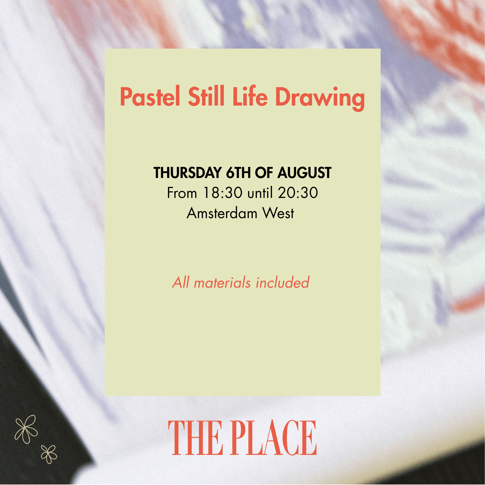 Pastel Still Life Drawing