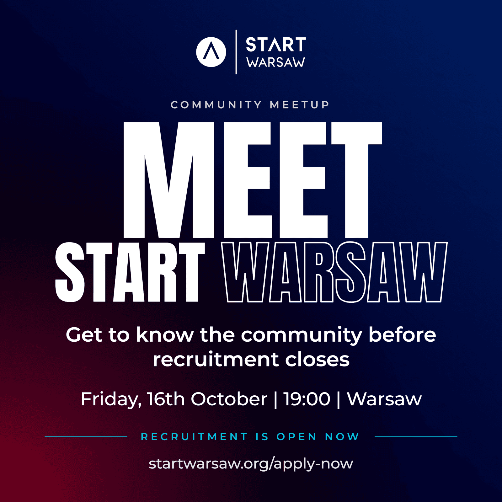 Meet START Warsaw - get to know us before recruitment closes!