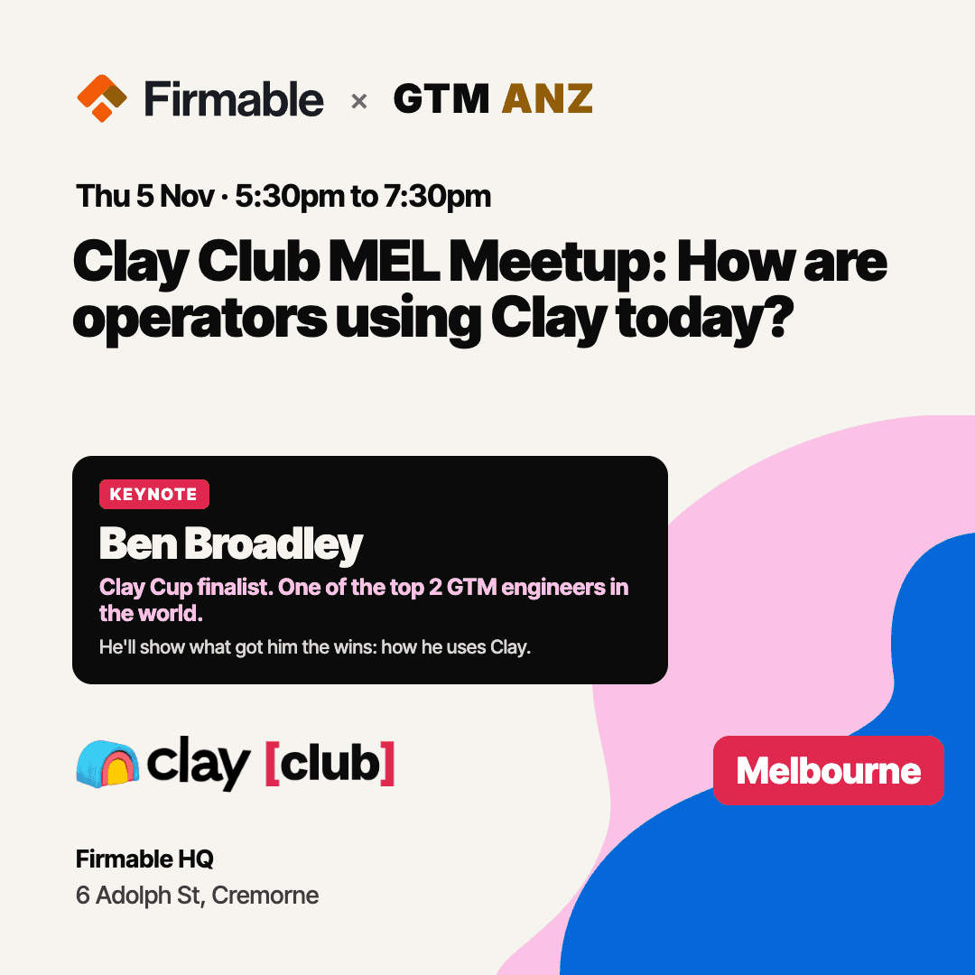 Clay Club MEL Meetup: How are operators using Clay today?
