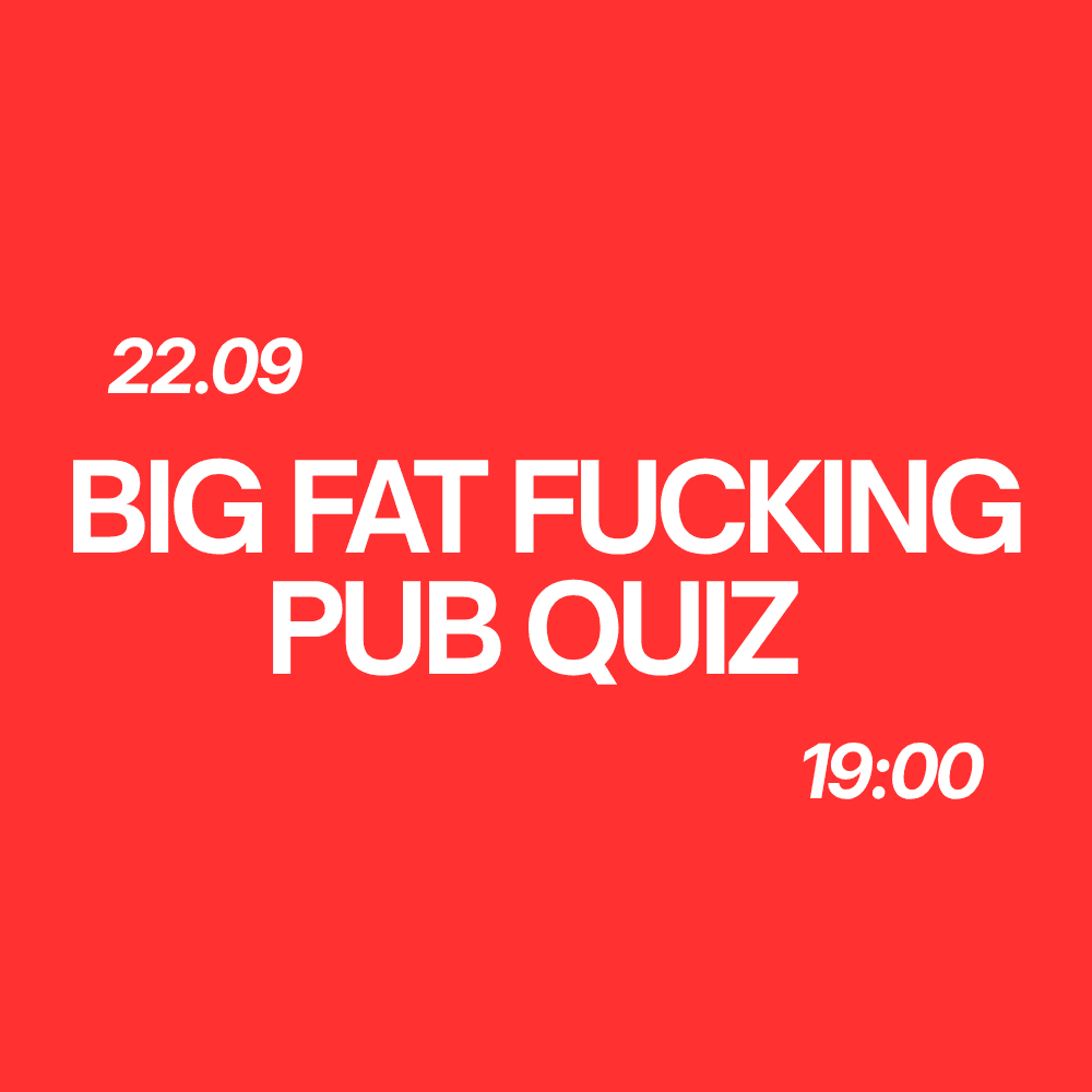 Warsaw Creative Club: Big Fat Fucking Pub Quiz