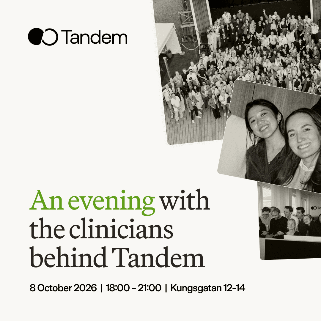 An evening with the clinicians behind Tandem