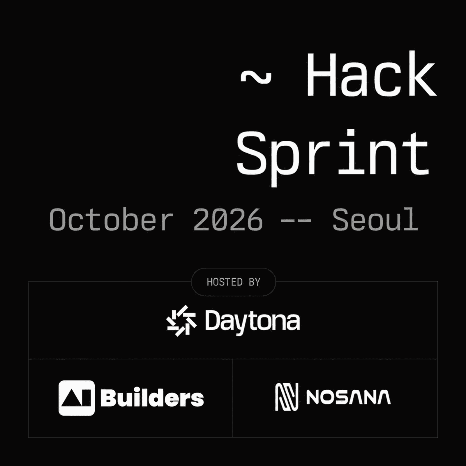 Daytona HackSprint Seoul 해커톤