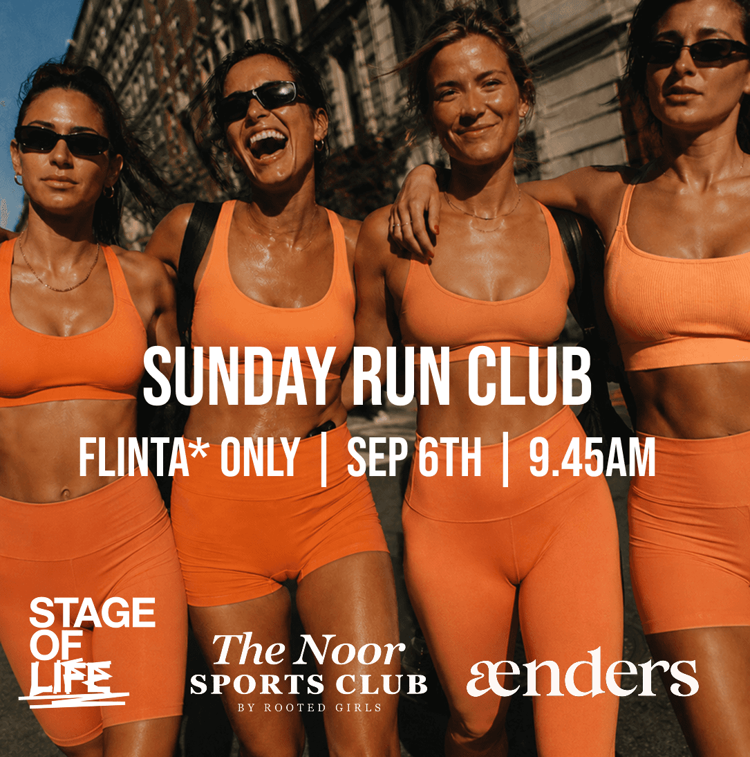 Sunday Run Club🍑 powered by Aenders x Noor Sports Club x Stage of Life