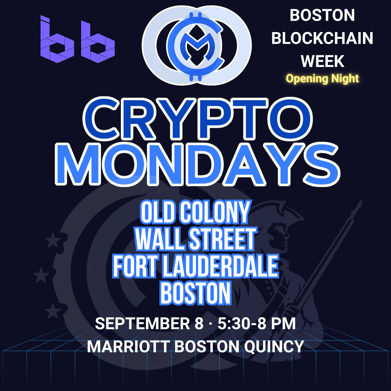 CryptoMondays x Boston Blockchain Week: Official Opening Night