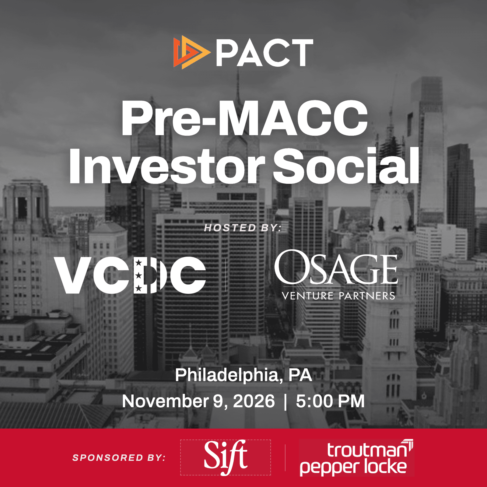 Pre-MACC Investor Social