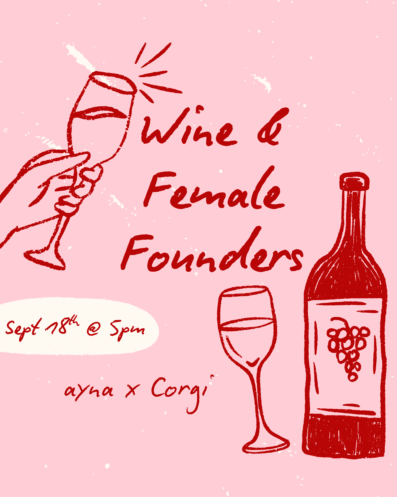 ayna x Corgi: Wine & Female Founders