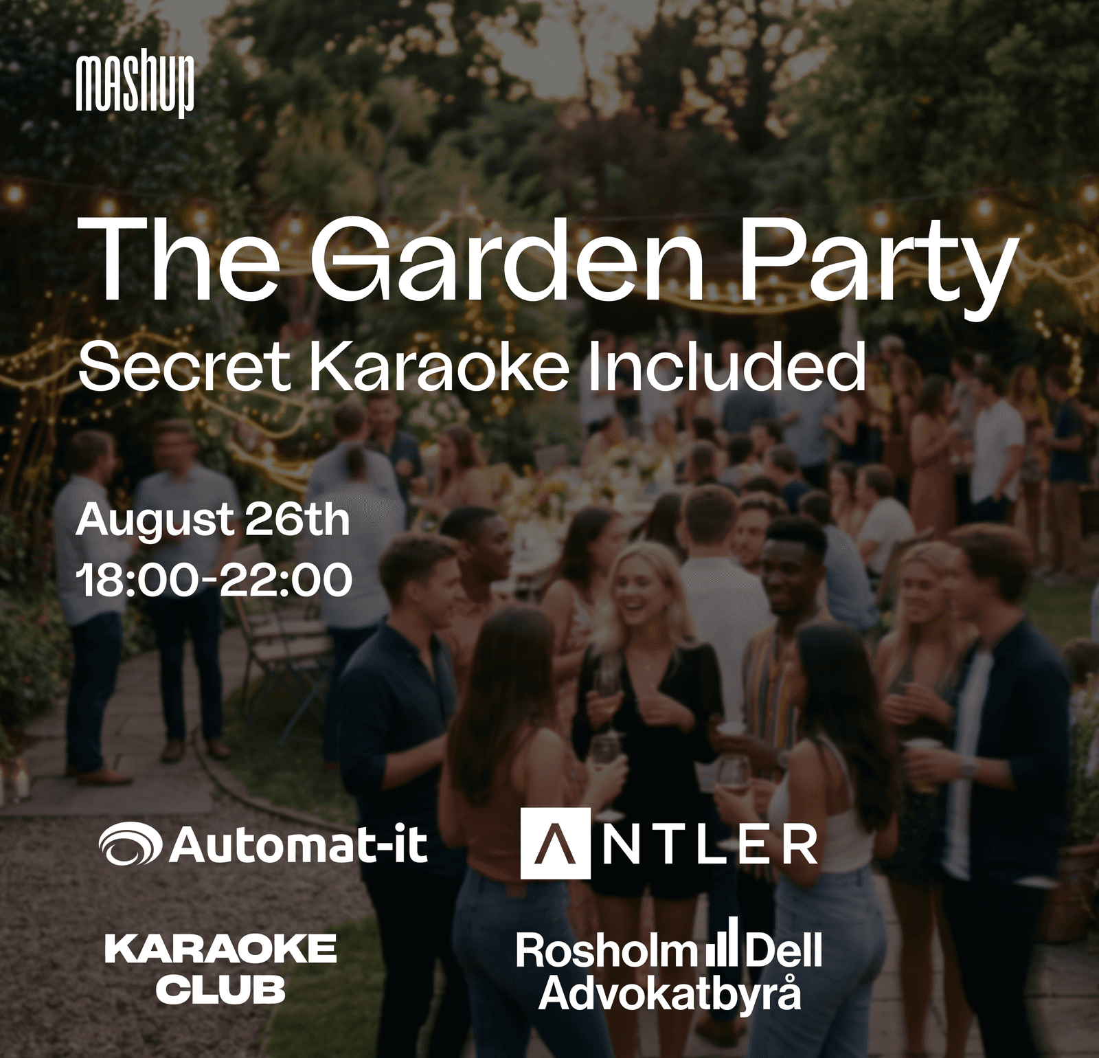 The garden party with a secret karaoke room