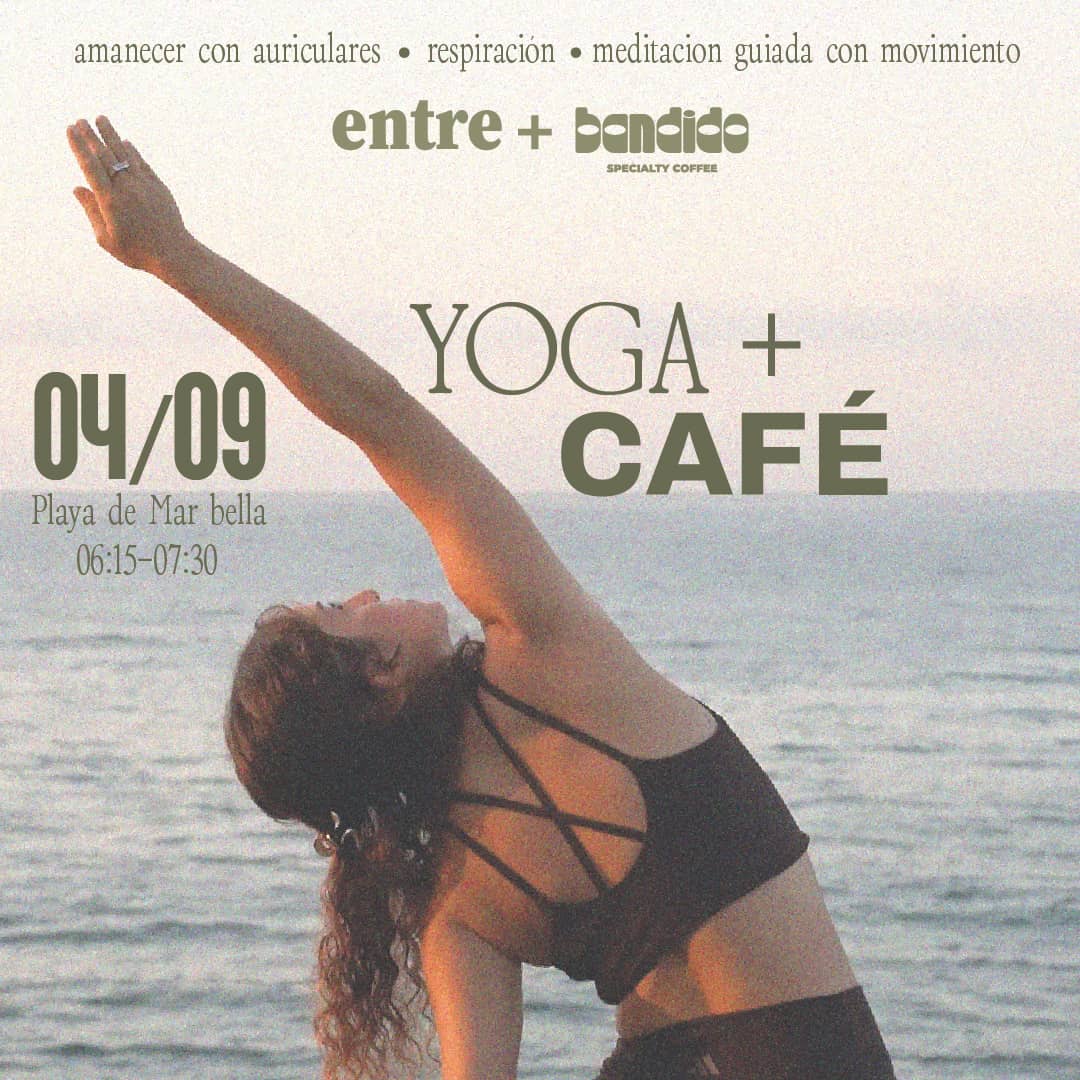 🌅🎧 Sunrise Yoga + Coffee. Respirar hondo, moverte sin apuro.