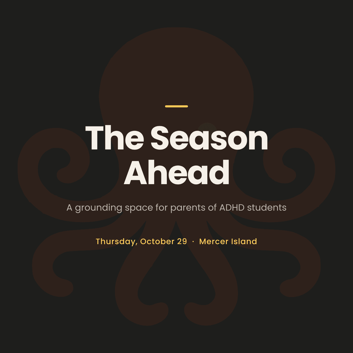The Season Ahead: A grounding space for parents of ADHD students