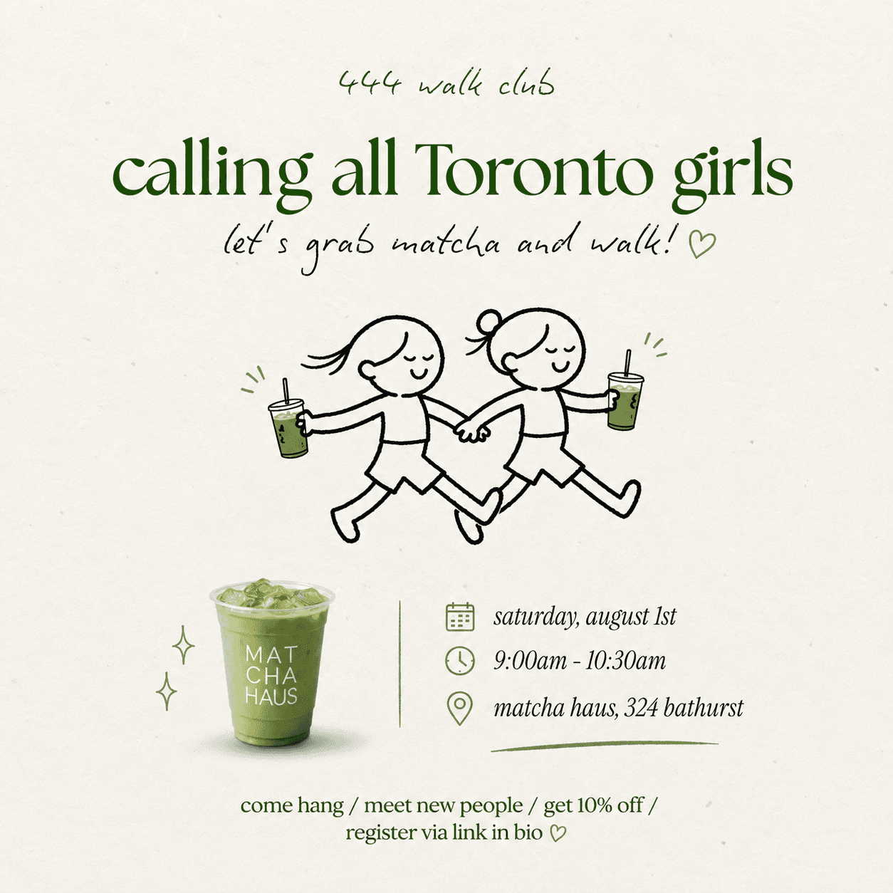 444: Walk Club x Matcha Haus