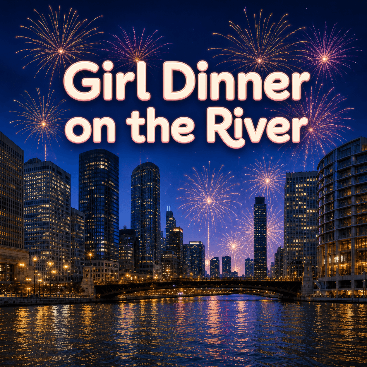 Girl Dinner on the River