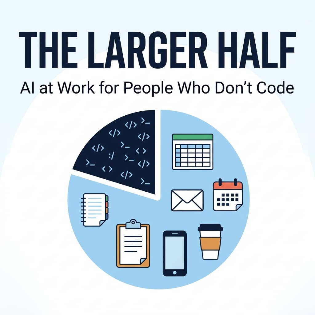 The Larger Half: AI at Work for People Who Don't Code