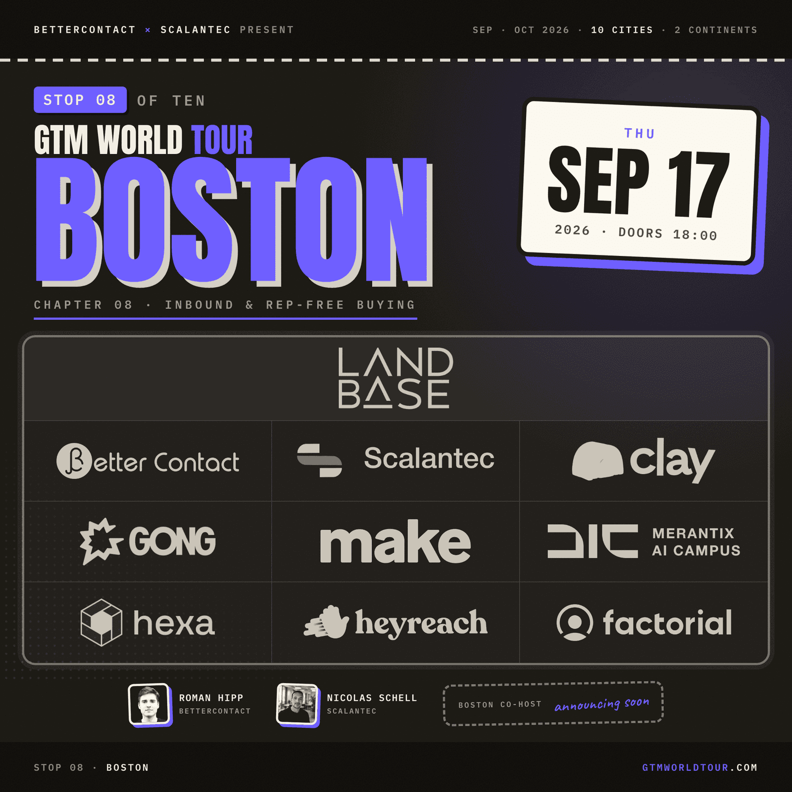 GTM World Tour · Boston
