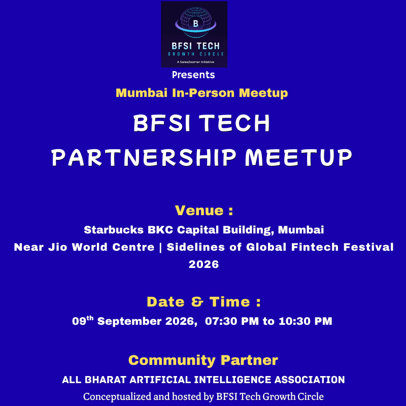BFSI Tech Partnership Meetup | Mumbai September 2026