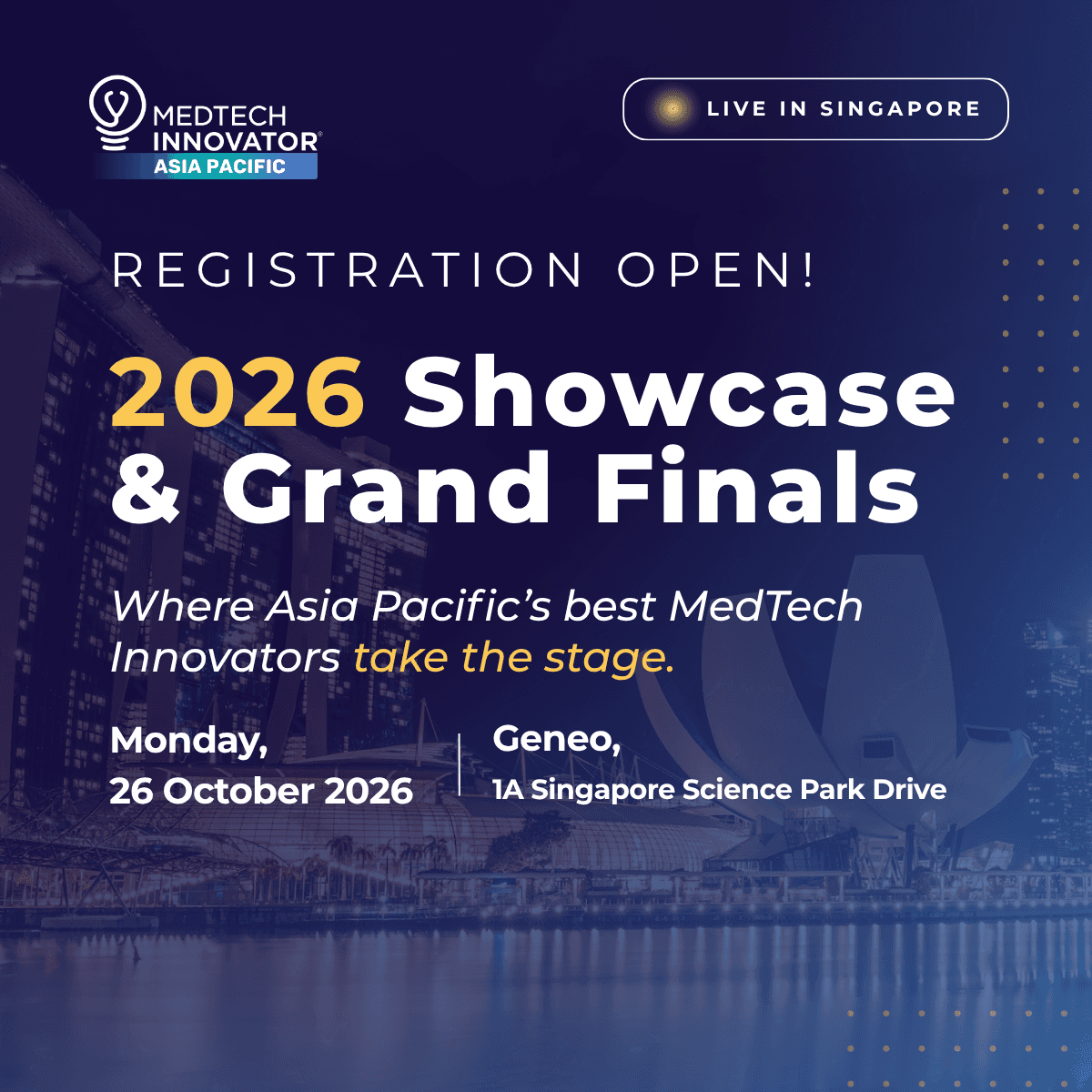 MedTech Innovator APAC: 2026 Showcase & Grand Finals