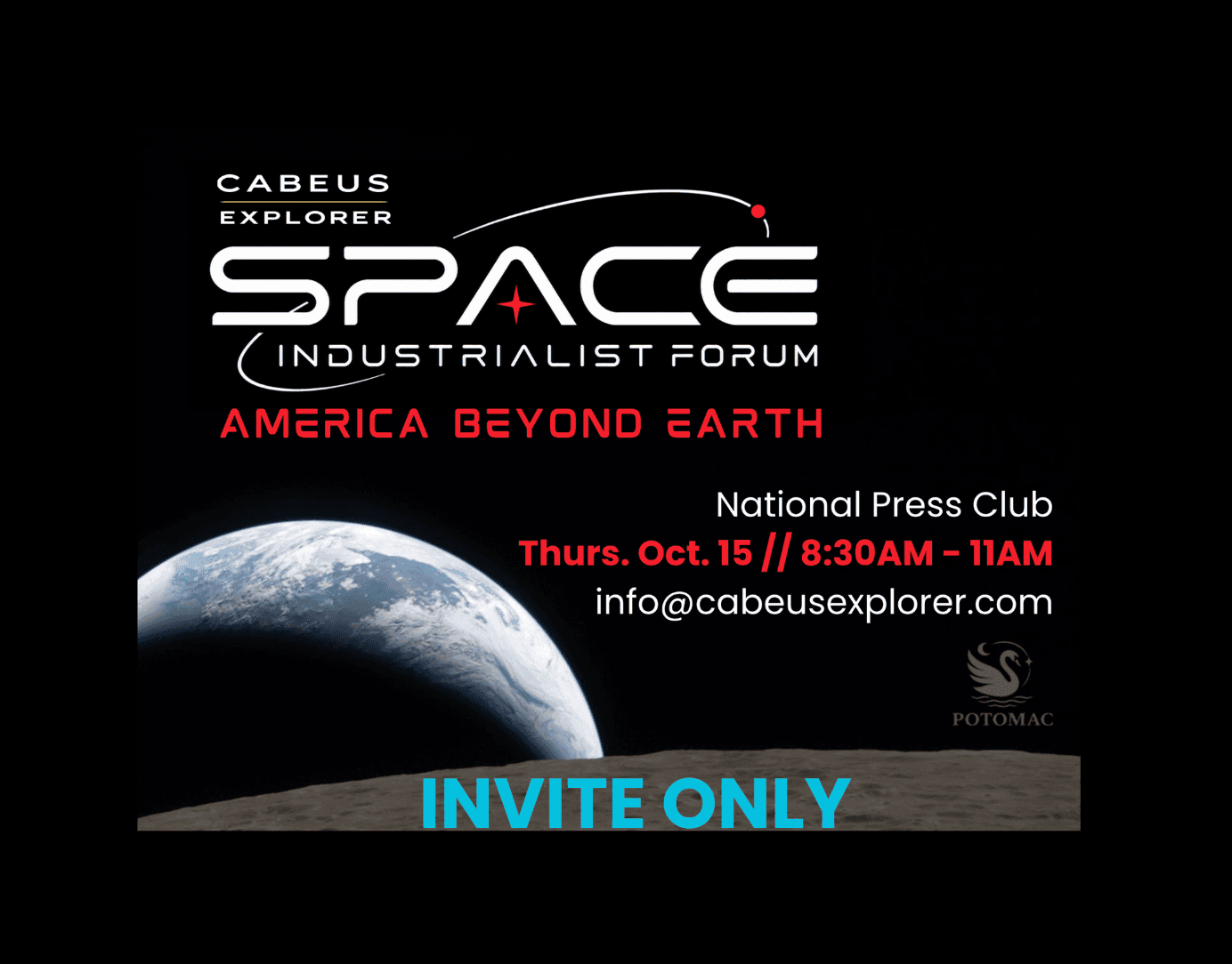 America Beyond Earth: Space Industrialist Forum at National Press Club.