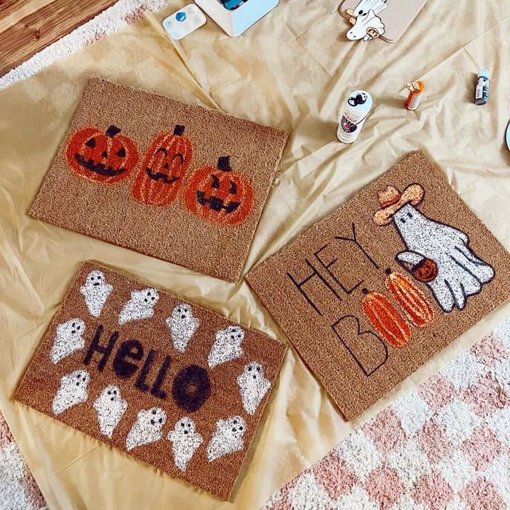 Art Social Hour: Spooky Doormat