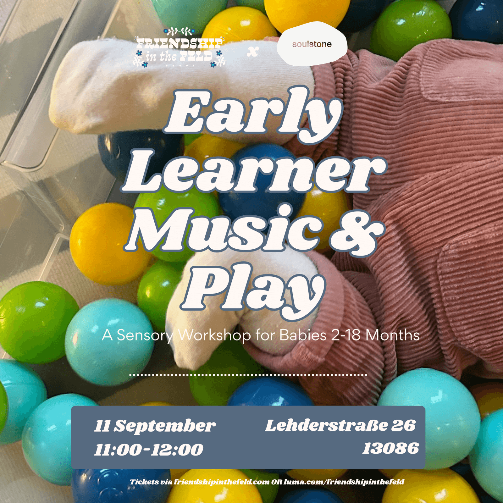 Early Learner Music & Play: A Sensory Workshop for Babies 2-18 Months