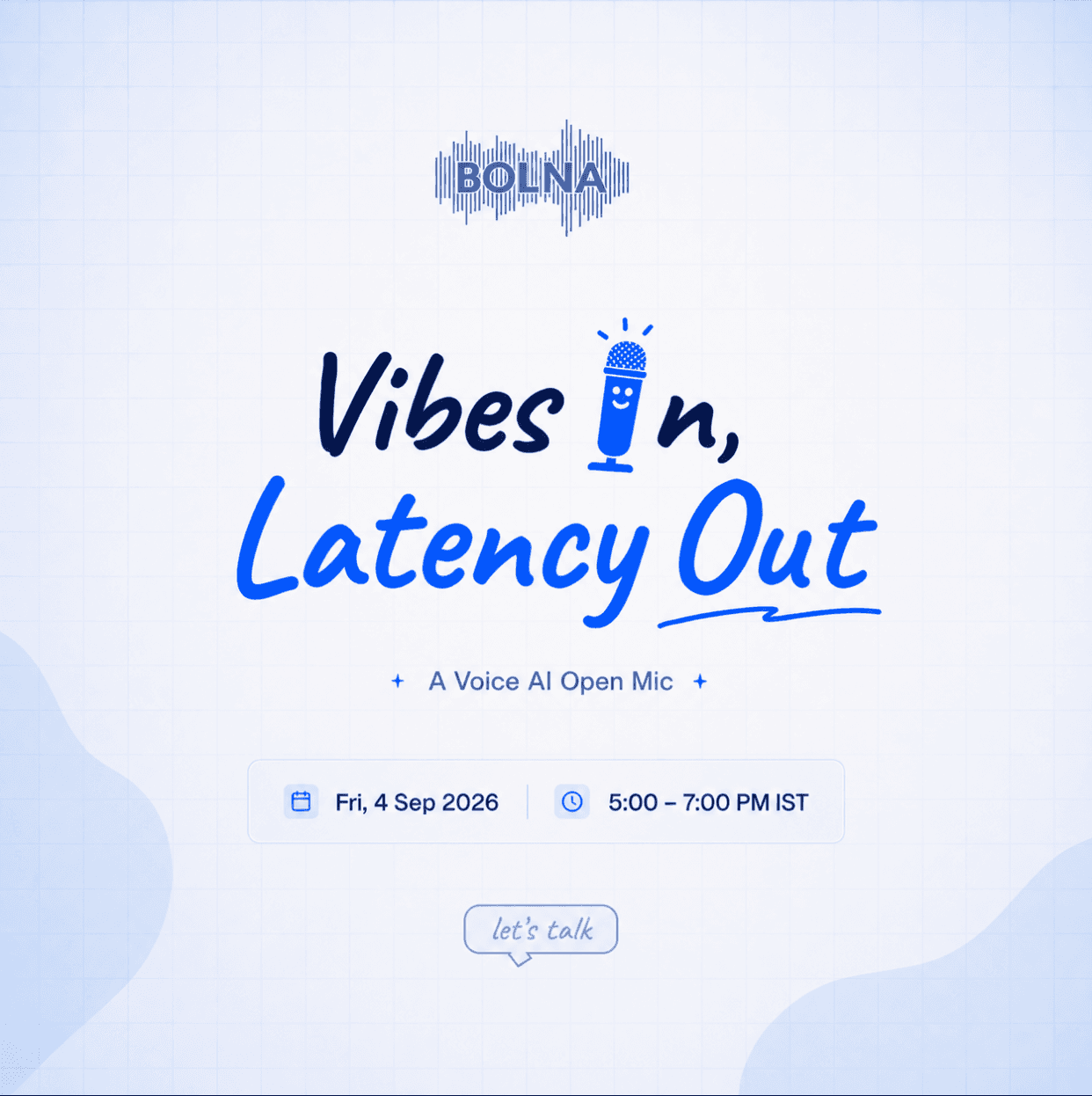 Vibes In, Latency Out: A Voice AI Open Mic