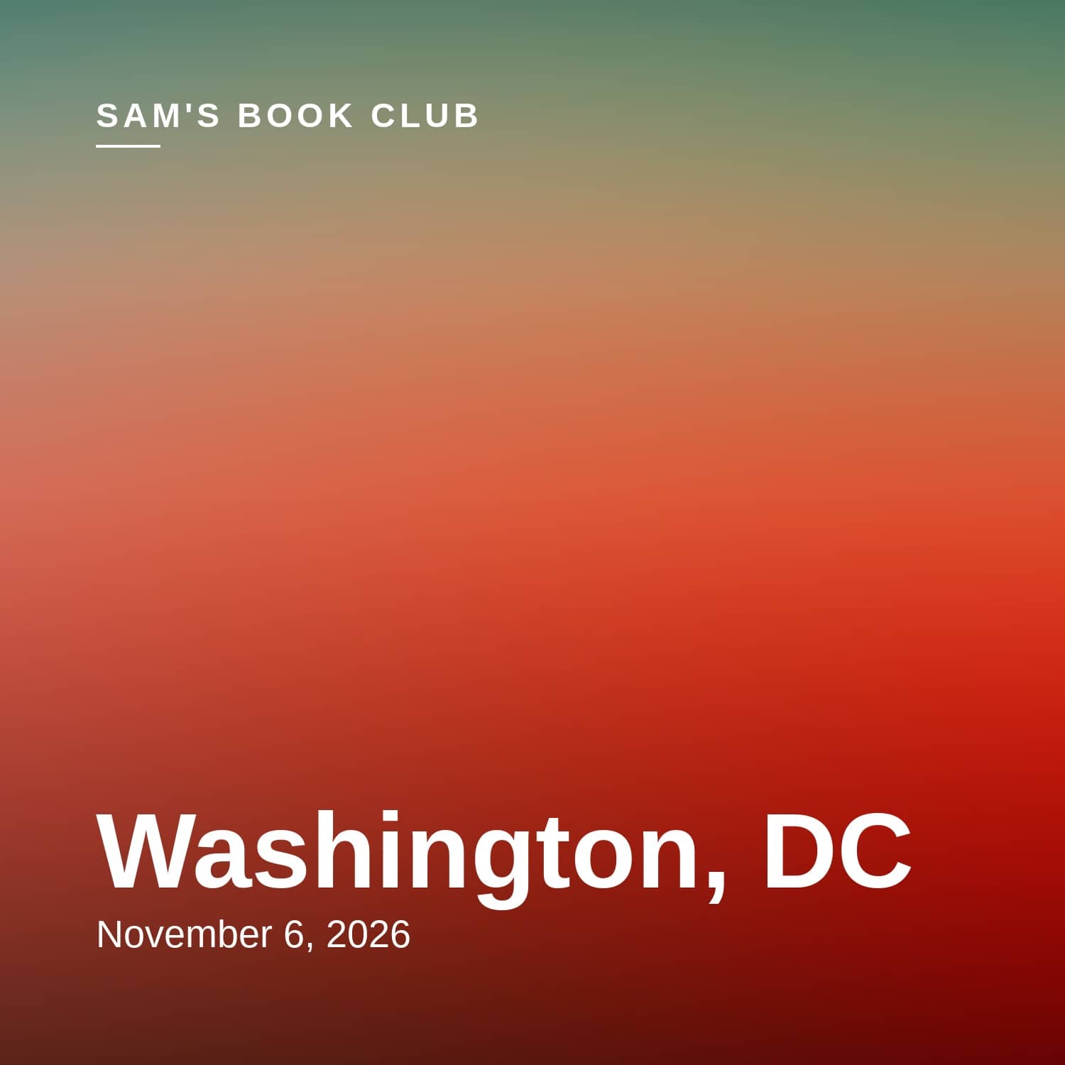 Sam's Book Club — DC Stop