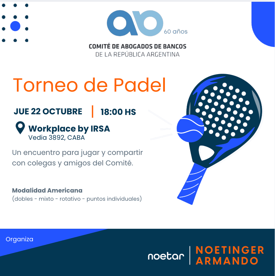 Torneo de Padel Comite de Abogados de Bancos (Torneo + after)