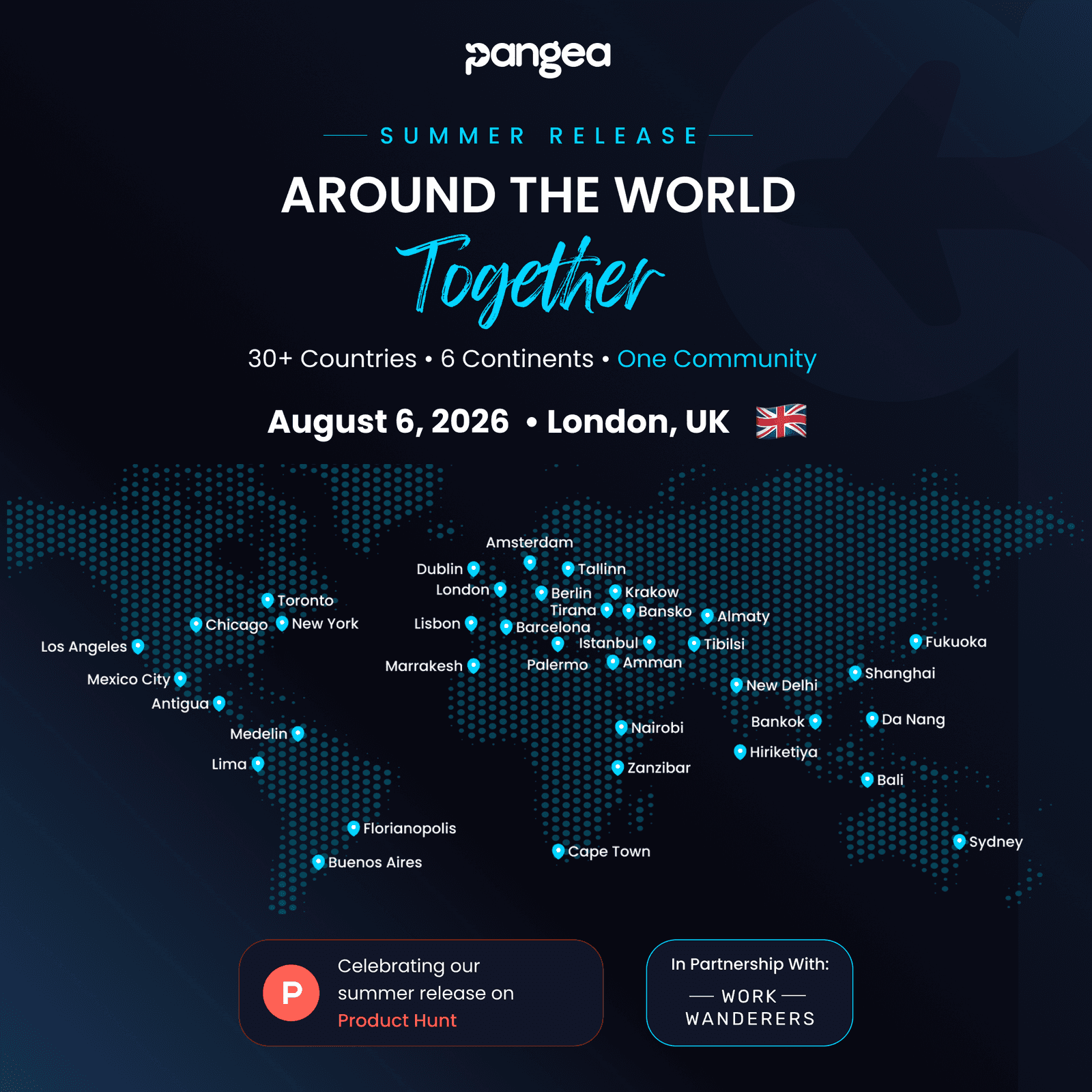 🇬🇧 London (UK) - Pangea Product Hunt Launch