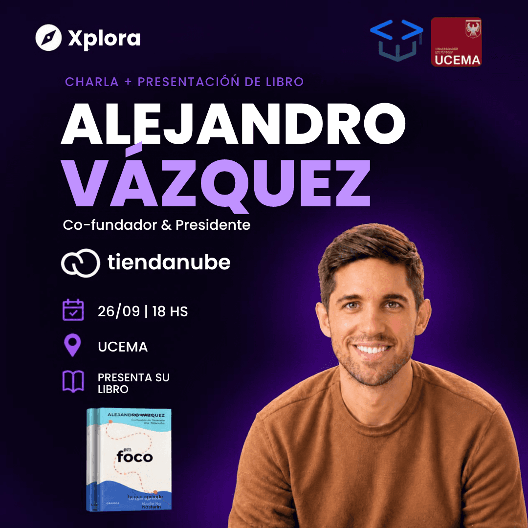 Charla y presentacion de su libro con Alejandro Vazquez