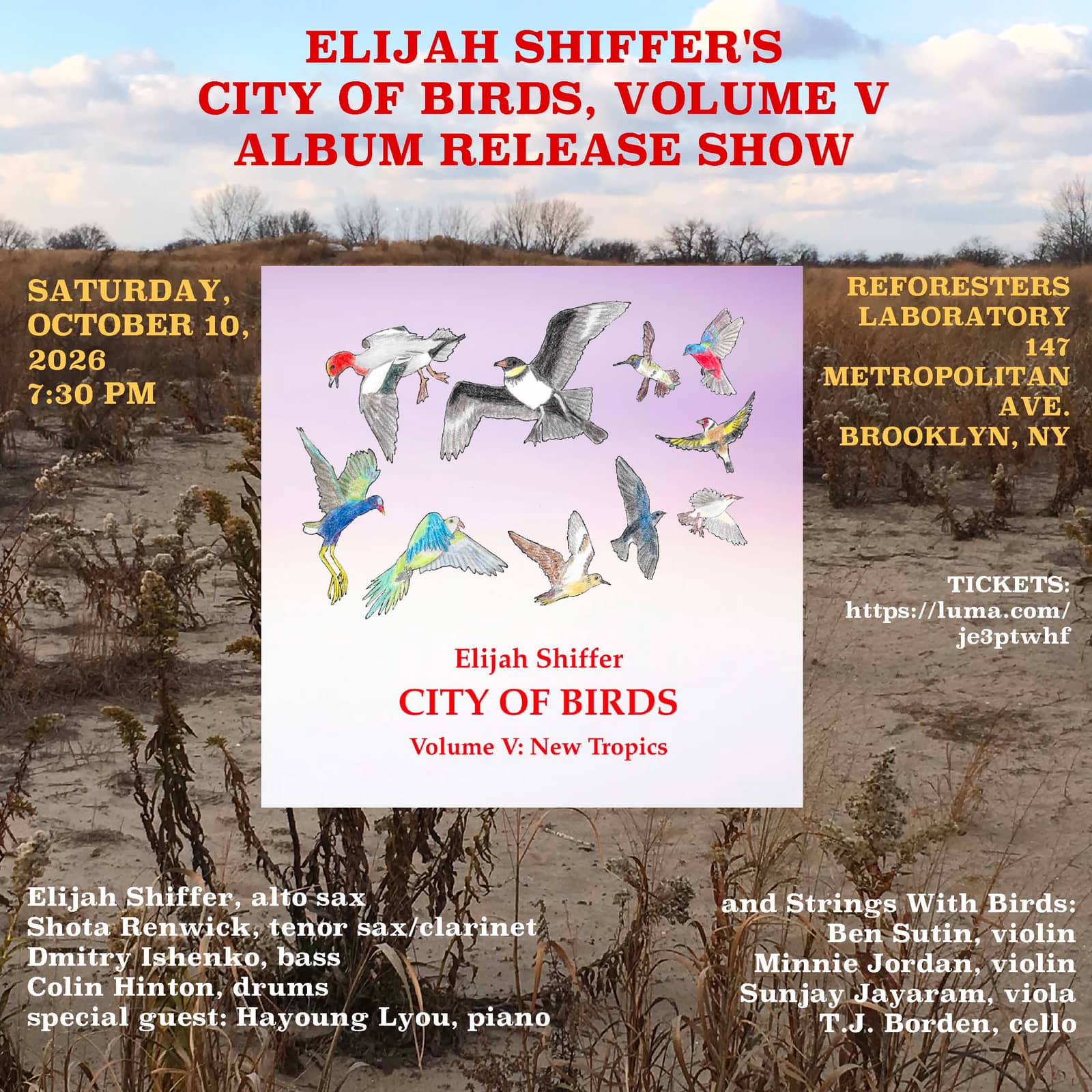 Elijah Shiffer's City Of Birds: Volume V Album Release Show