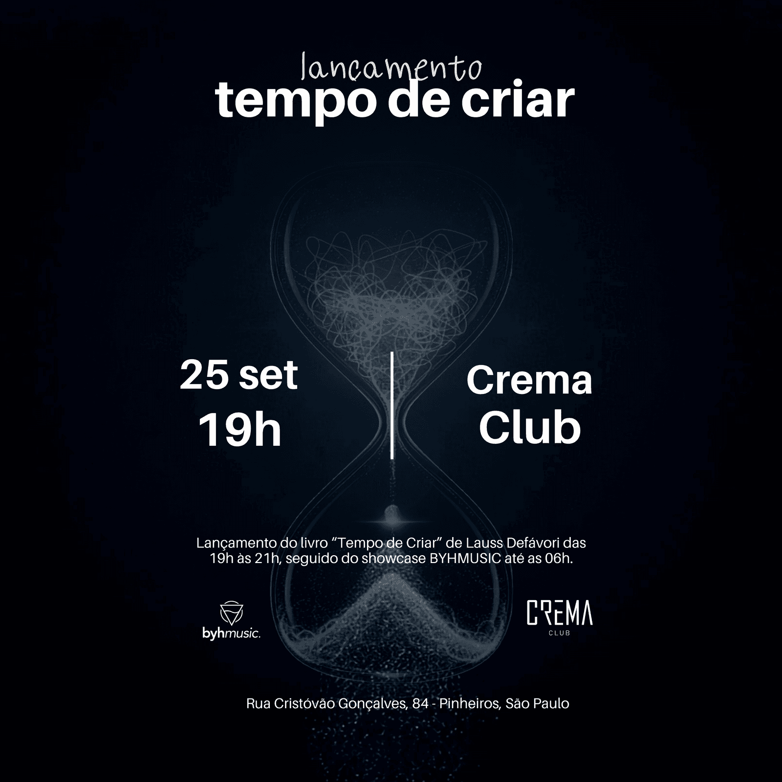 ⏳Tempo de Criar — Lançamento Oficial do Livro & Showcase BYHMUSIC
