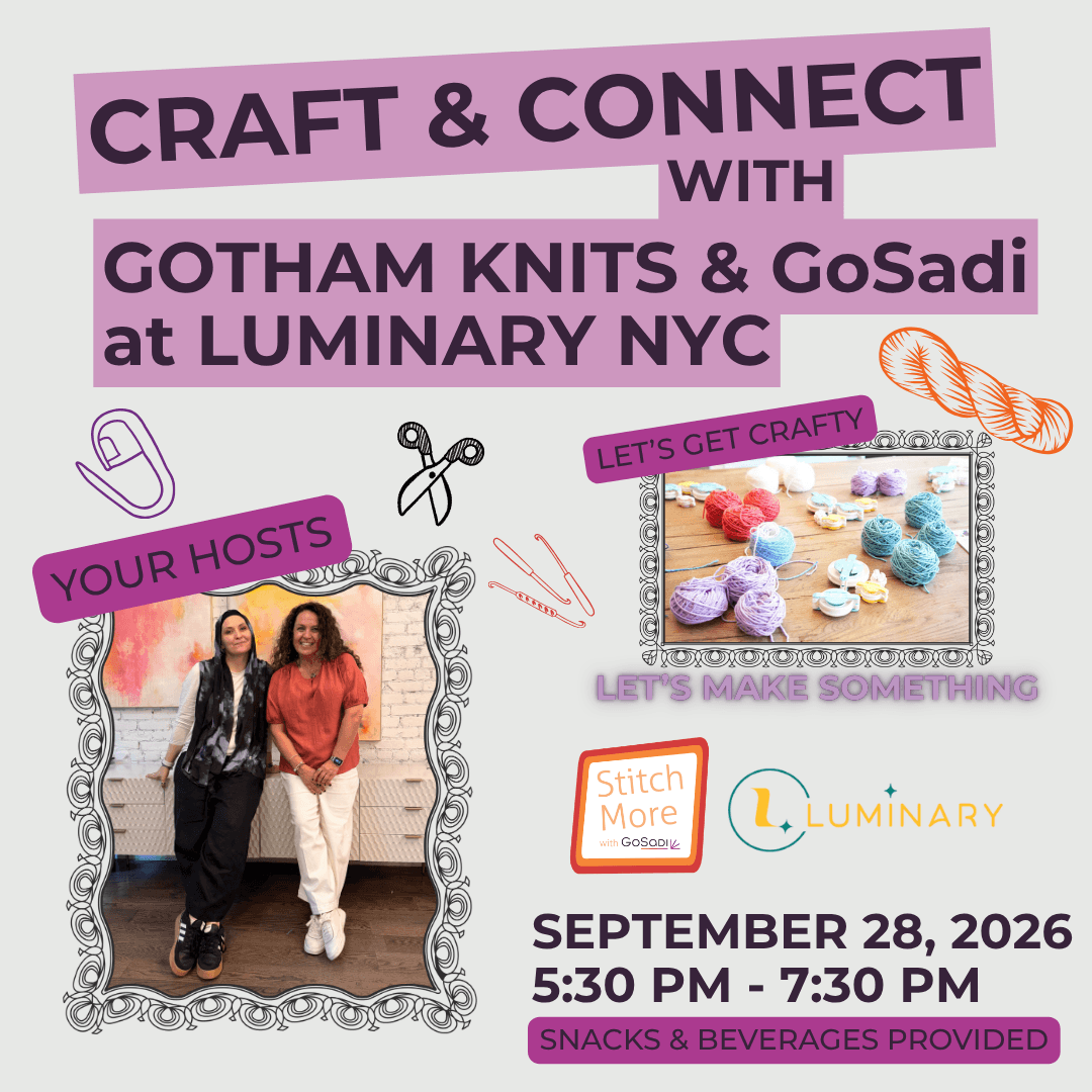 Craft & Connect Stitch Night at Luminary