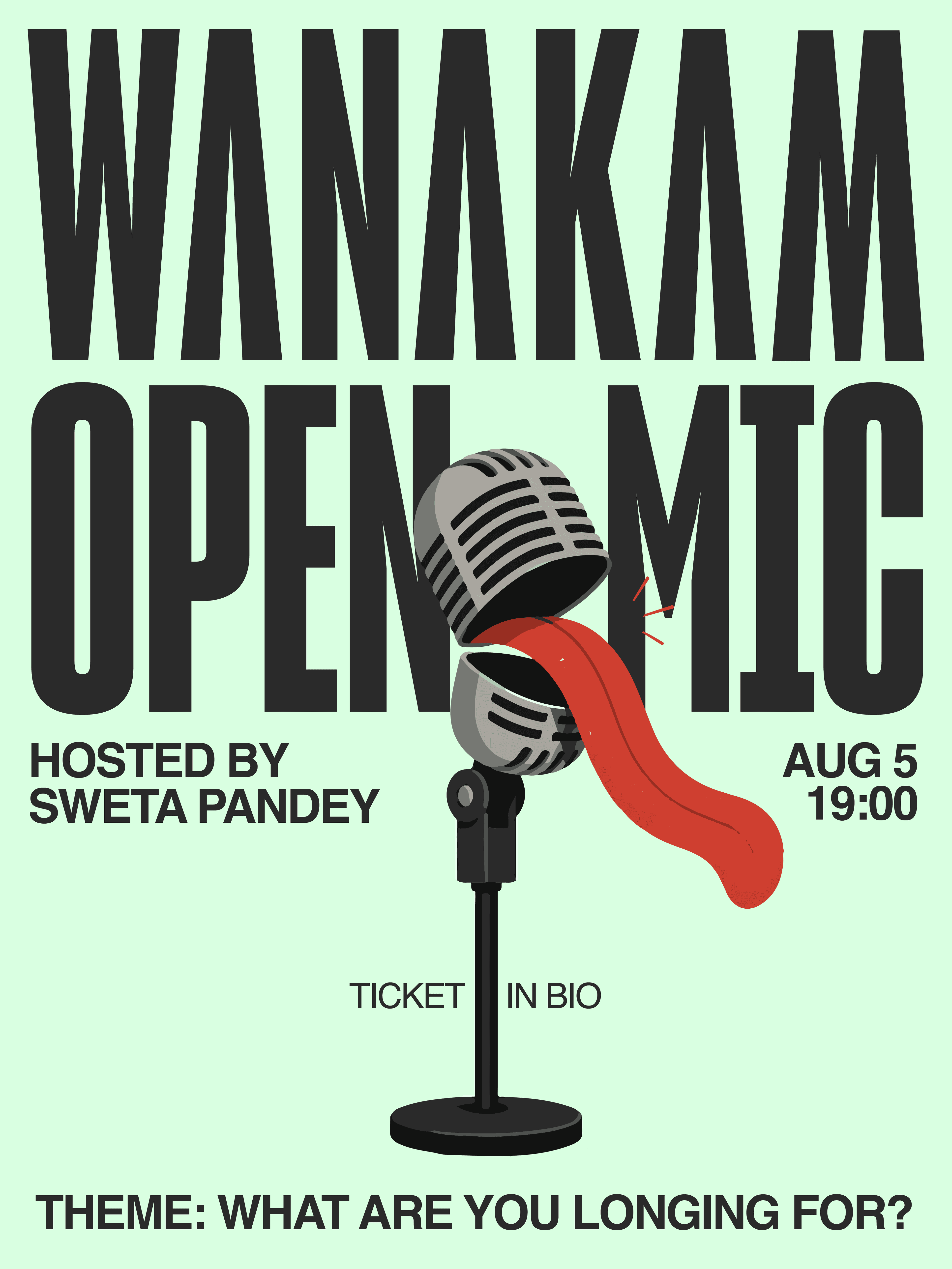 Everything We’re Waiting For - A Open Mic Night of Longing, Yearning, and Alternate Lifetimes