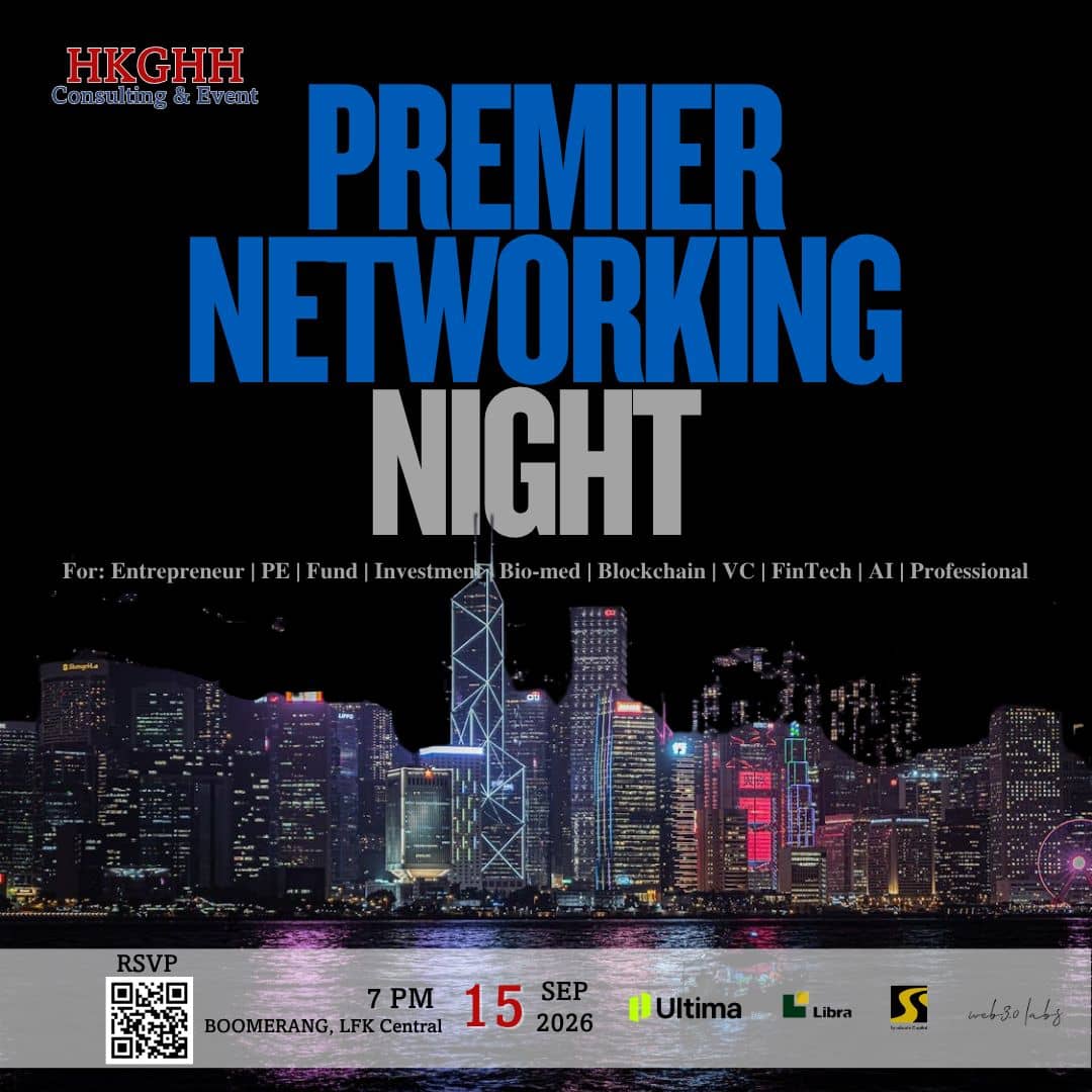 JOIN HKGHH Event: Premier Networking Night @ LKF ⭐SEP 15, 2026 Tuesday⭐