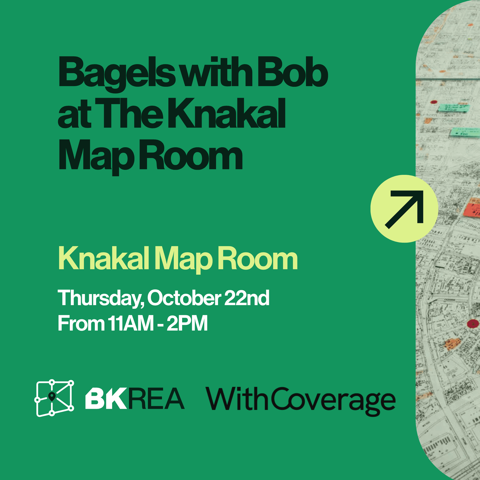 Bagels with Bob at The Knakal Map Room