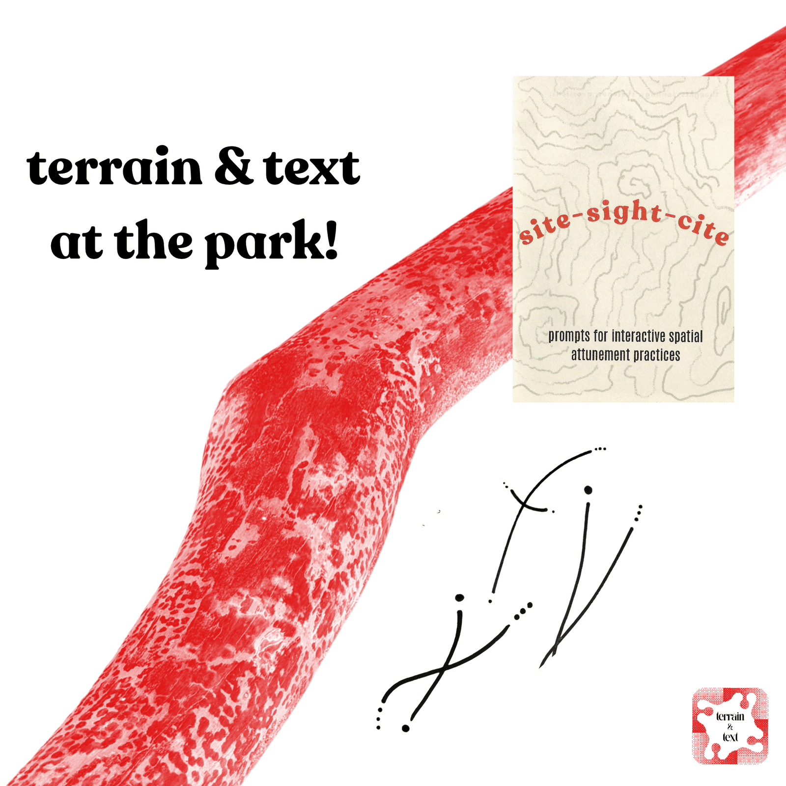 terrain and text ~ at the park