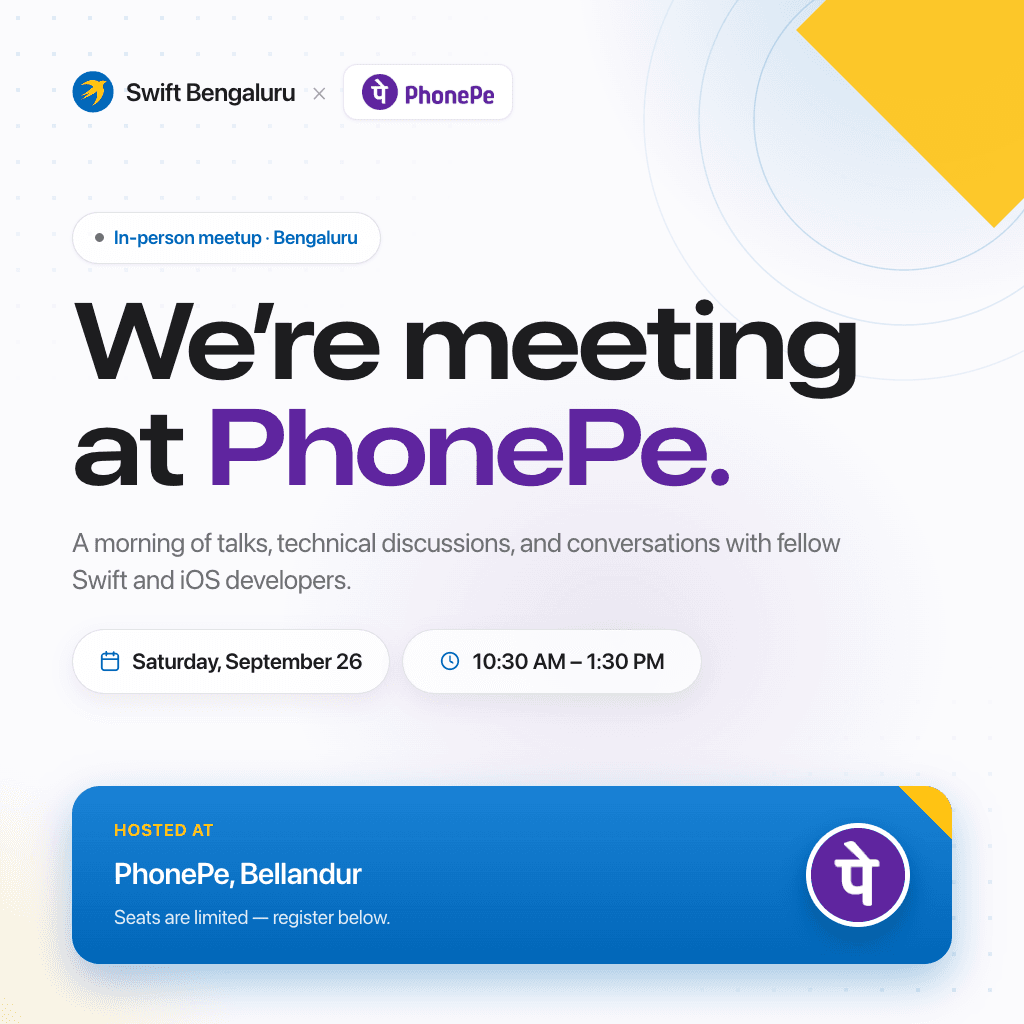 Swift Bengaluru × PhonePe