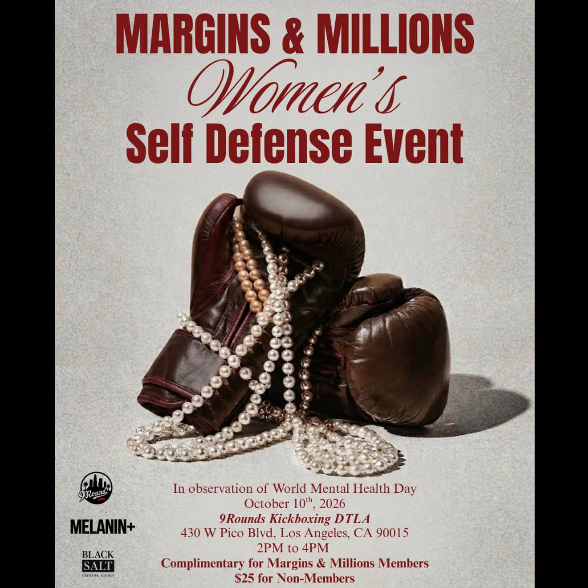 Margins & Millions x 9Rounds: Women's Self Defense Event