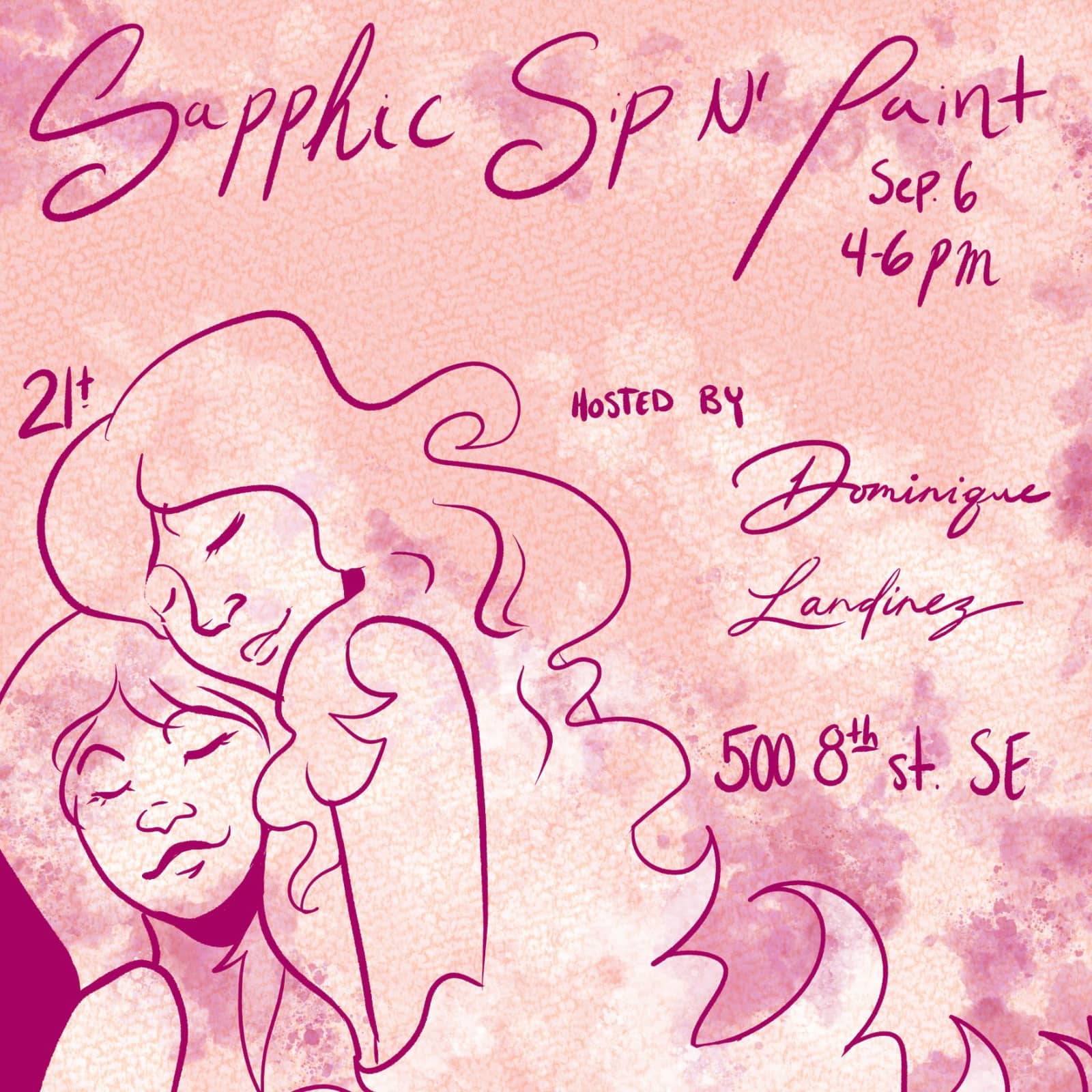 sapphic sip n' paint