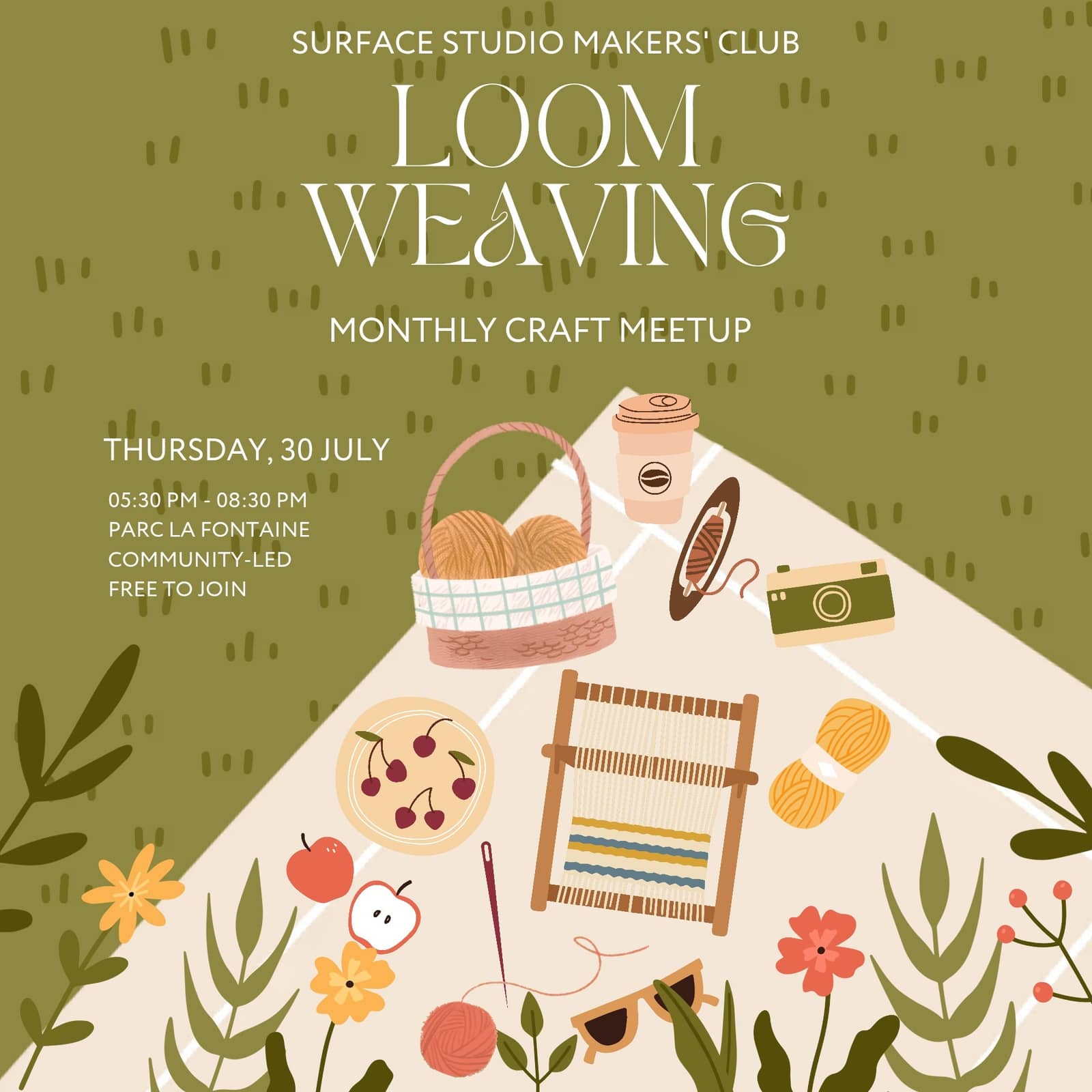 Loom Weaving Meetup | Surface Studio Makers' Club