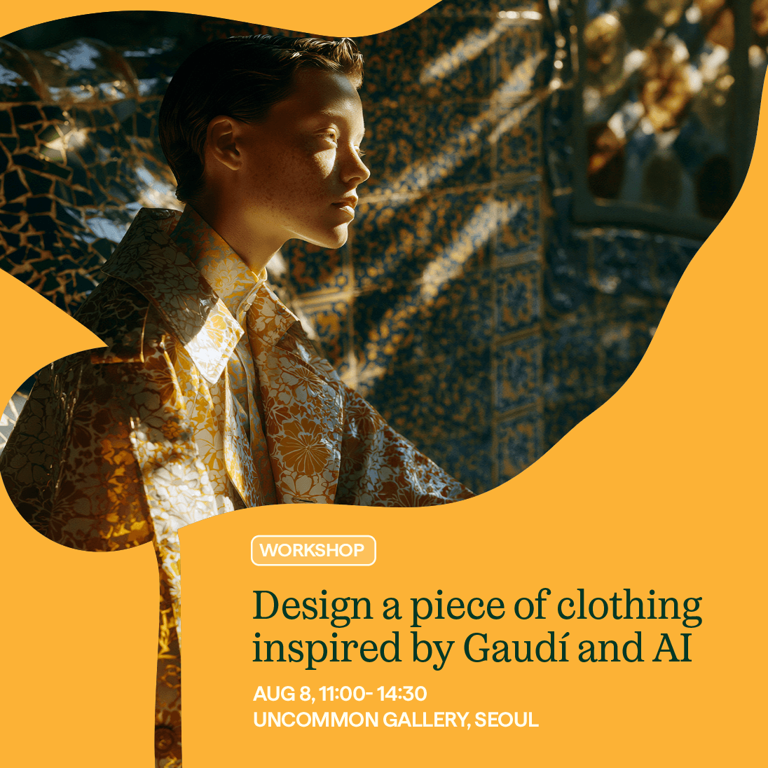 Origin8 workshop: design a piece of clothing inspired by Gaudí and AI