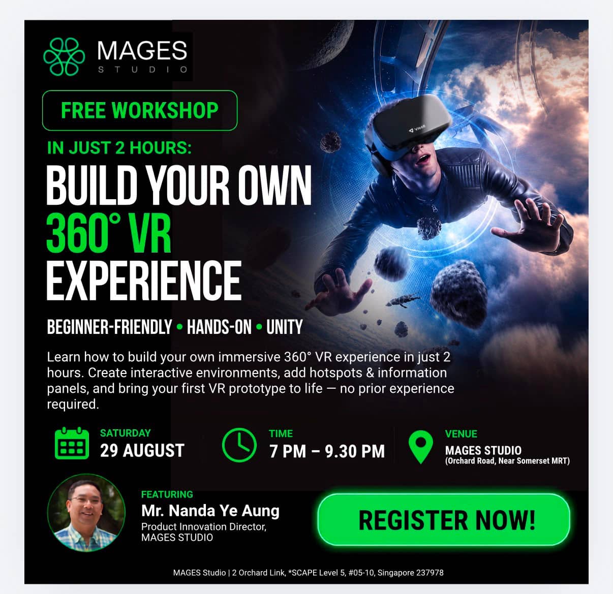 2-Hour Hands-On Workshop: Create a Immersive 360 VR application
