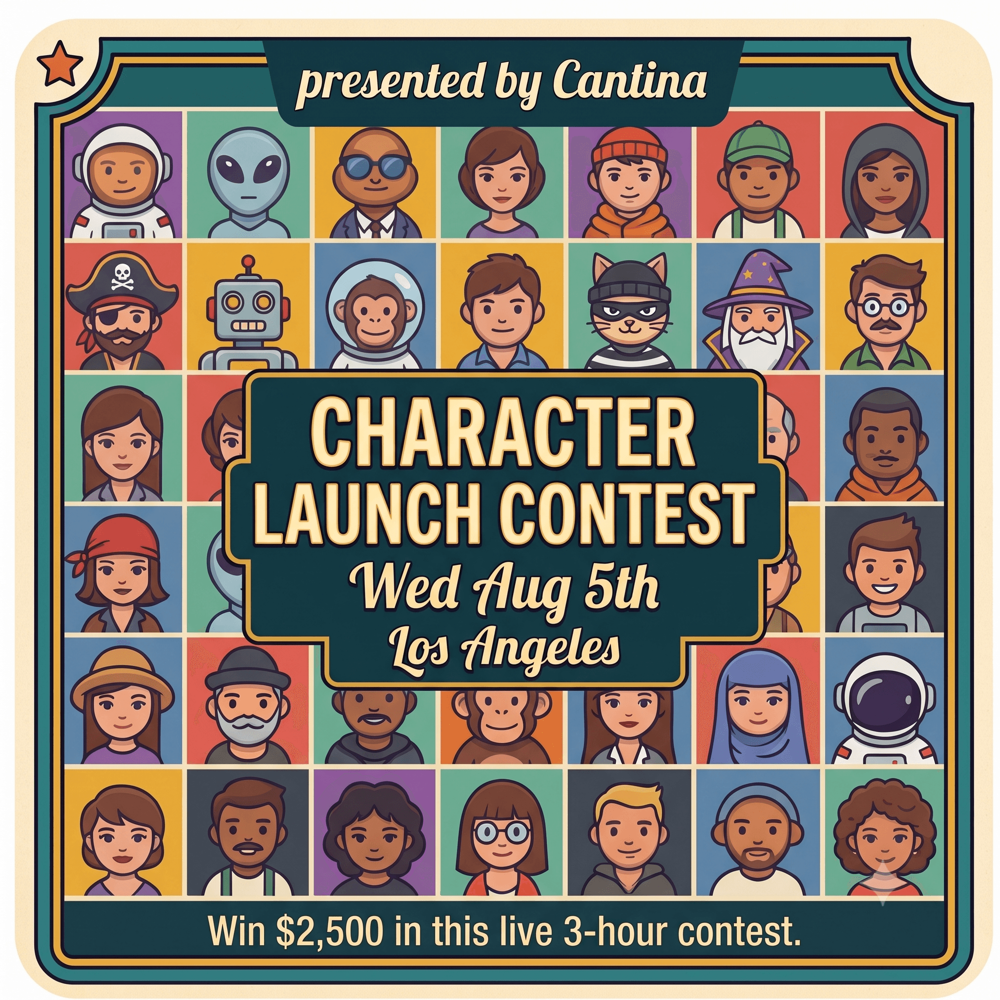 Character Pilot Pitch Contest (w/ cash prize)