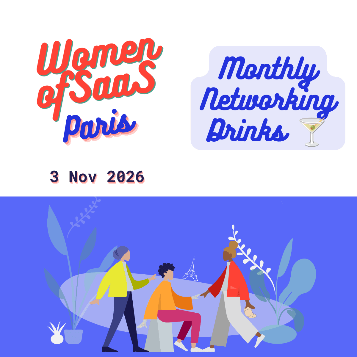 Women of SaaS Paris – Monthly Networking Drinks | 3 Nov