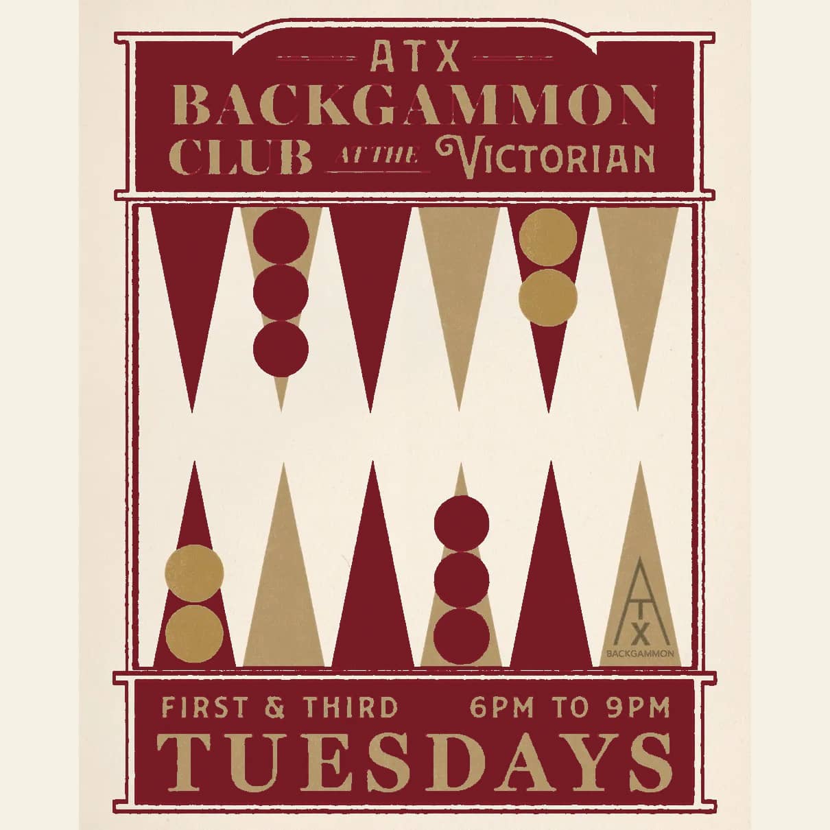 ATX Backgammon Club: Upstairs at The Victorian