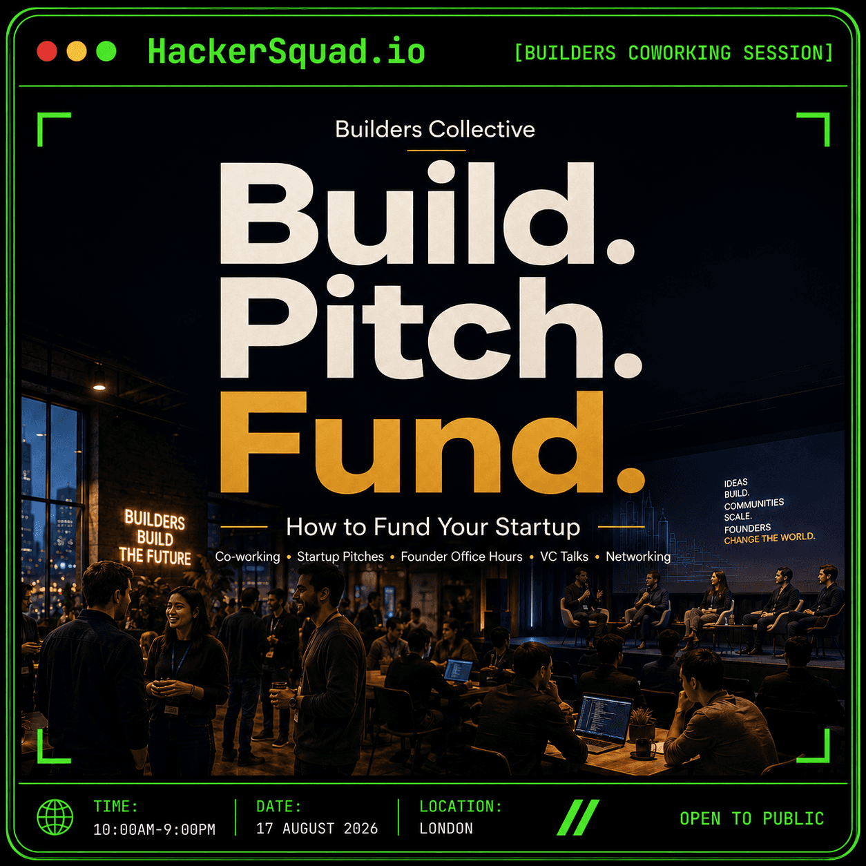 Build. Pitch. Fund. - Startup Funding Event - London
