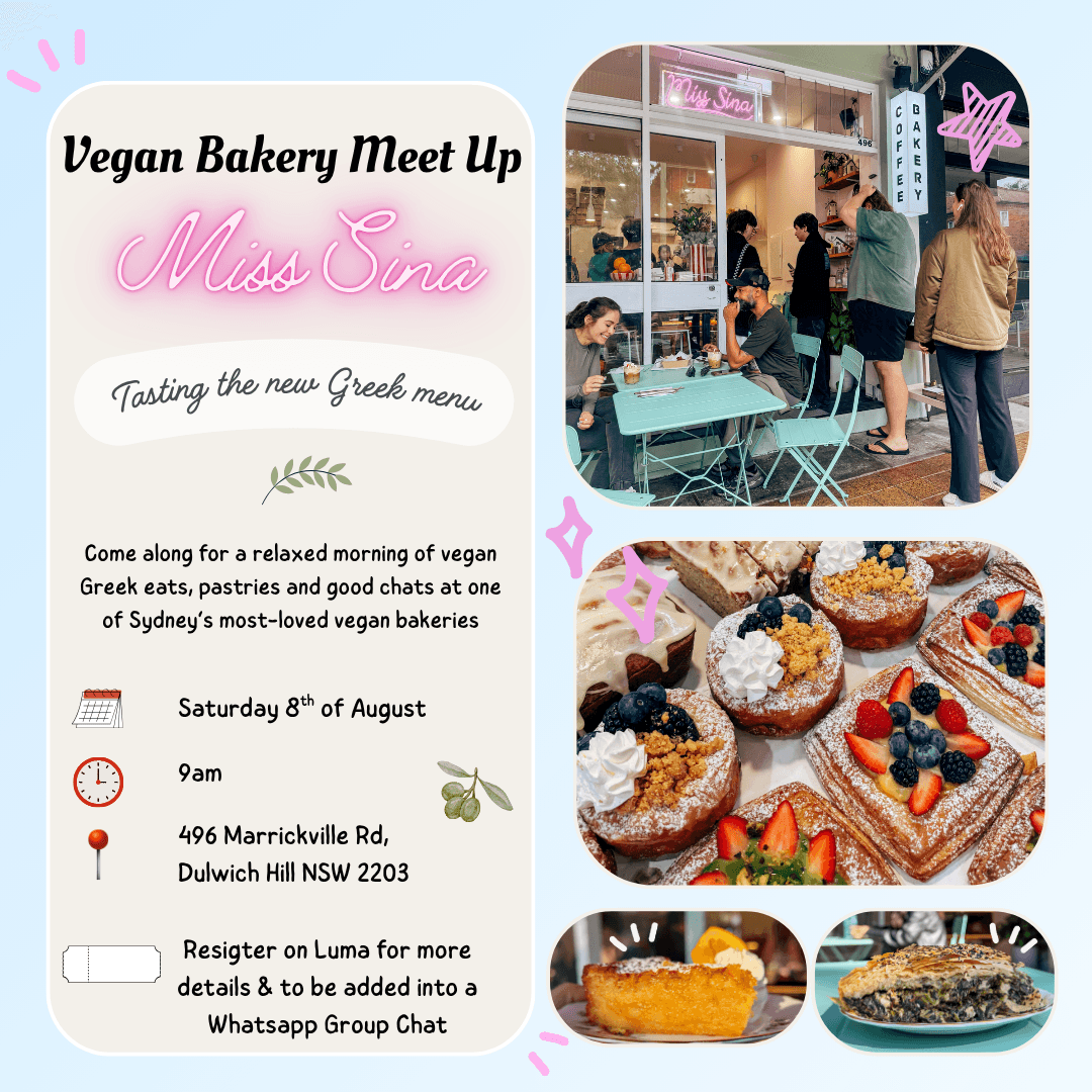 Miss Sina Vegan Bakery Meet Up