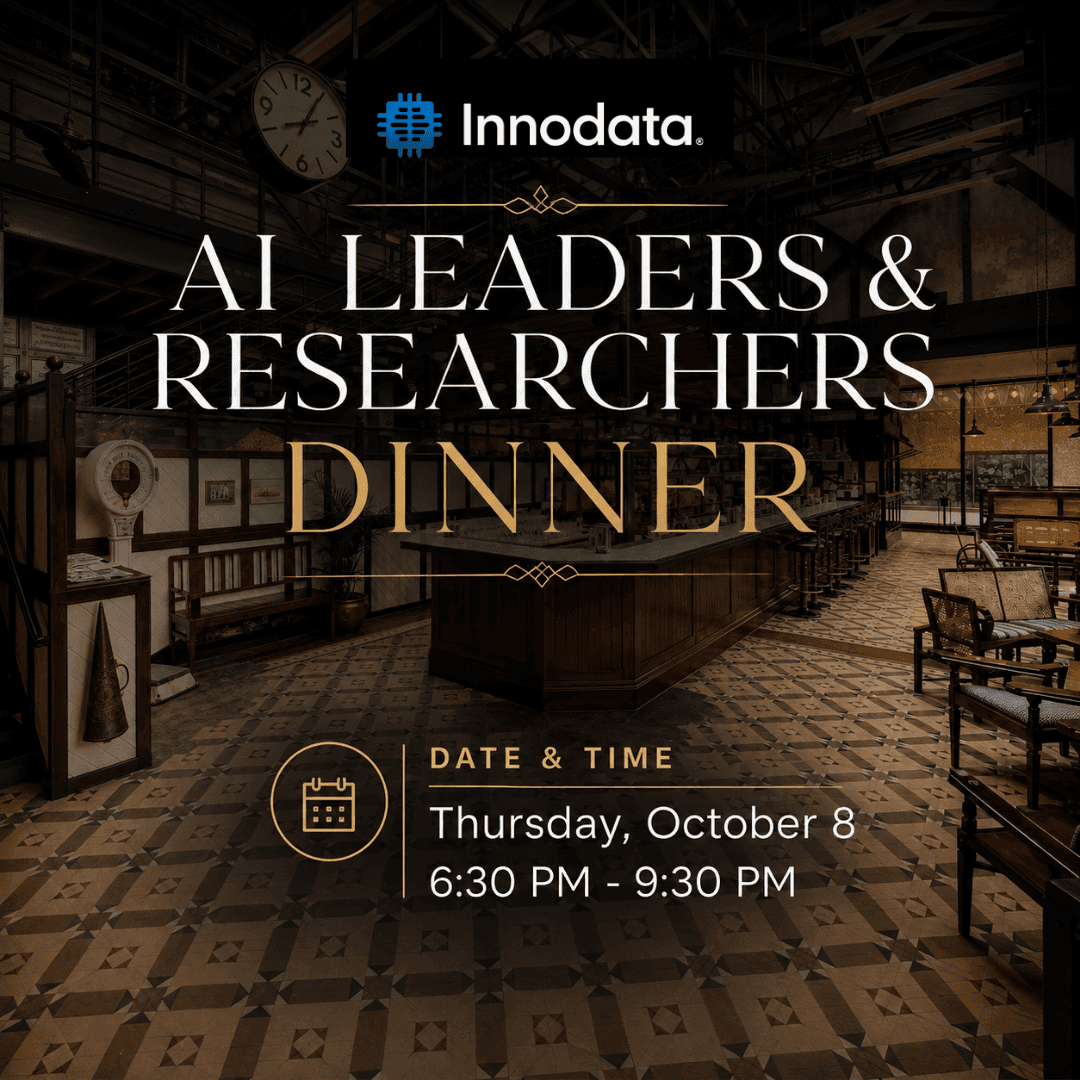 AI Leaders & Researchers Dinner - London