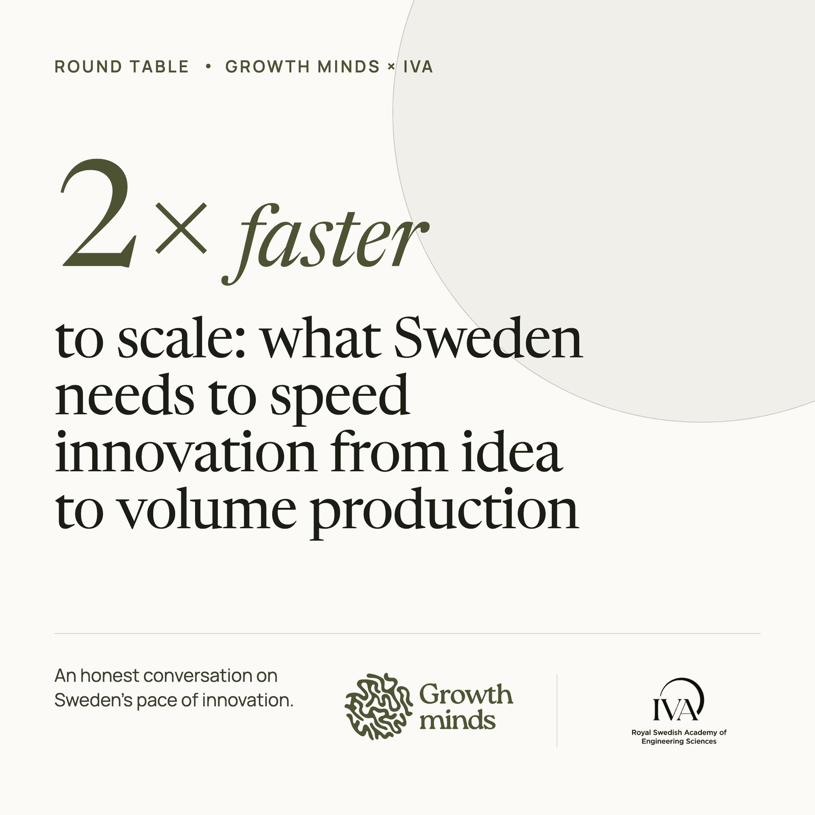 2x Faster to Scale: What Sweden Needs to Speed Innovation from Idea to Volume Production