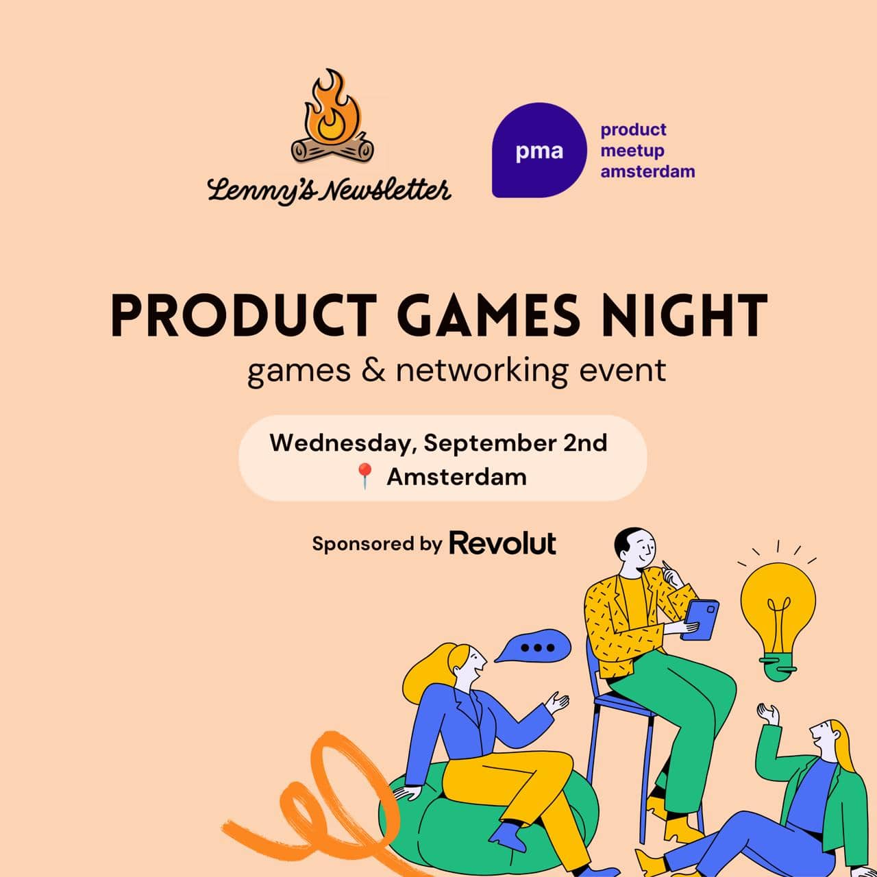 Lenny’s Newsletter Meetup in Amsterdam (with free drinks courtesy of Revolut)